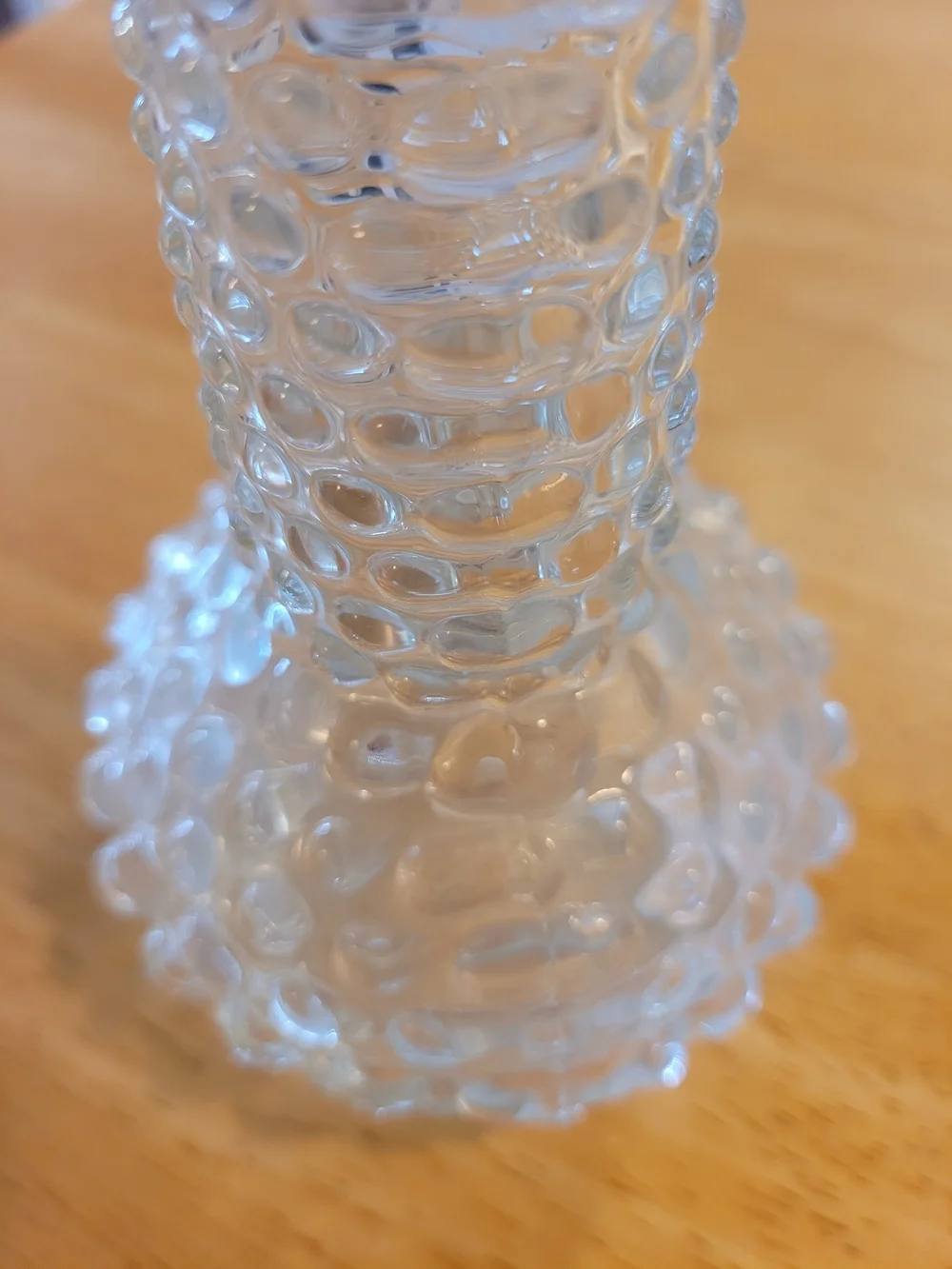 Vintage EO Brody Hobnail Glass Vase